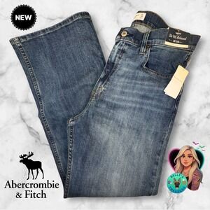 Abercrombie Fitch Jeans Women's 10 90s Relaxed High Rise Medium Wash 31x30 NEW